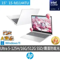 在飛比找momo購物網優惠-【HP 惠普】15吋 Intel Core Ultra 5-