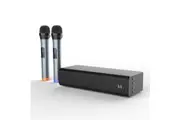 Pure Acoustics Sound Sing Bar Bluetooth Karaoke Speaker UHF Wireless Microphones