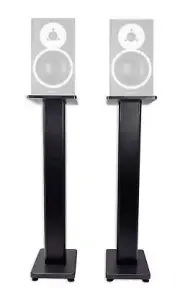 (2) Rockville 28" Studio Monitor Speaker Stands For Dynaudio BM5 MKIII