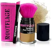 Root Touch Up Hair Powder - Temporary Hair Color, Root Concealer, Thinning Hair Powder, Dry Shampoo- Kabuki Applicator -Choose from 25 Colors (05 Light Brown)