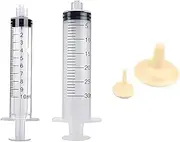 AIMALL Puppy Cat Feeding Syringe Feeder with Nipple Bottle - Pet Syringe for Newborn Kittens, Puppies, and Small Animals, Food-Grade Silicone Nipples