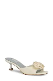 Nine West Dhalia Slide Sandal in Ivory at Nordstrom, Size 6