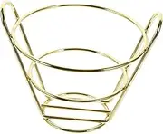 Hollow out Metal Snack Basket Multi Function Fried Chicken Holder for Home Restaurant Use Stylish Design Space Saving Snack Container for Fries Appetizers