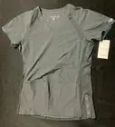 Medcouture Peaches XS 8470 PWTR Gray Cool Stretch Soft Wicking Scrub Top