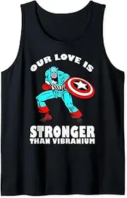 [Marvel] Valentine's Day Our Love Is Stronger Than Vibranium Tank Top
