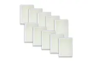 10pc Spirax 801 School Graph Pad A4 Grid Notebook 1mm Squares 25-Pages Yellow