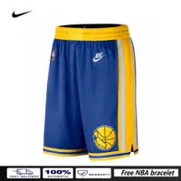 在飛比找蝦皮商城精選優惠-2022-23 男式全新原創 NBA 金州勇士隊短褲經典藍色