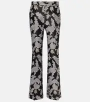 [La DoubleJ] La DoubleJ Saturday Night jacquard bootcut pants UK 6 multicoloured