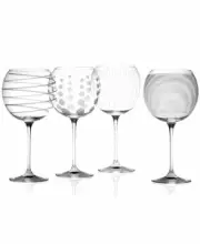 Mikasa Clear Cheers Balloon Goblets H1352 Set Of 4