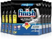 [Finish] Ultimate Pro Dishwasher Tablets, Lemon Sparkle, 112 Tablets