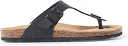 [Biankina] Malaga Single Buckle Strap Bio Sandals for Women - Sustainable, Eco Friendly, Vegan Leather Sandals. Recycled Upper, Comfy Insole, Cork Midsole, EVA Sole. Made in Spain
