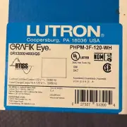 Lutron Grafik Eye PHPM-3F-120-WH - GRX3000/4000/QS Fluorescent Light Dimmer