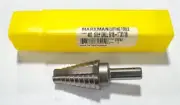 Marxman 9/16" - 1" x 1/16" HSS Step Drill Bit 3/8" Shank USA Made
