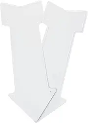 Parliky 2Pcs Unique Shaped Blank Metal Sign for DIY Wall Art Crafting Projects Durable Material for Custom Printing and