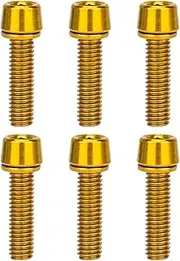 Stem Bolts | Tapered Head Bolt | Mountain Bike Riser Fixed Screws | Good Toughness Fixing Tool for Stem Mountain Bikes, Road Bikes, and City Bikes