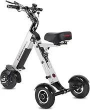 TopMate ES33 Powered Mobility Scooter 3 Wheels Foldable Trike with Seat for Adults, Lightweight Mobility Scooter with Removable 36V 7.8AH Battery, Reverse Function & Key Switch for Commute and Travel