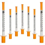 50Pcs/Pack 1ML Syringe with 30G (8Mm Long) Lab Supplies Individually Sealed Package As Shown