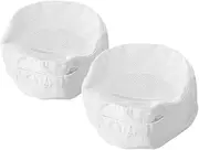 [Ipetboom] 2pcs Chef Hats with Breathable Mesh Top Elastic Kitchen Cooking Caps for Men Women Lightweight Food Service Caps for Kitchens White