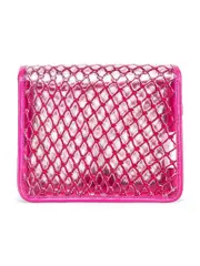 Off-White Net Binder Clip Bag In Fuchsia PVC