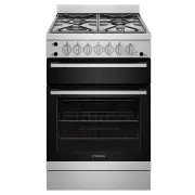 Westinghouse 60cm Freestanding Gas Oven and Gas Cooktop - Stainless Steel WFG612SCH