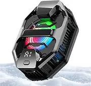 Phone Cooler - Phone Radiator,Semiconductor Portable Ventilador with RGB LED for Game Live Streaming Vlog Tablet Beach