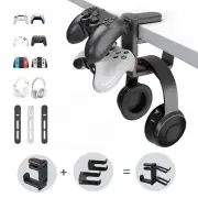 3-in-1 PC Gaming Headphone Headset Earphone Stand Hook Hanger Holder Under Desk