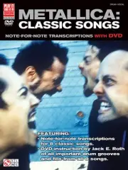 Metallica Classic Songs for Drums Metal Sheet Music & Video Lessons Book DVD