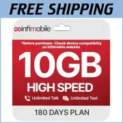 6-Month Prepaid Unlimited Plan with 10GB High-Speed Data & Nationwide Coverage