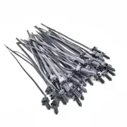 Car Mount Wire Tie Nylon Push Mount Cable Zip Tie Strap Fastener Bundle 50Pcs (for: Audi)