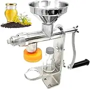 Oil Extractor Machine, Manual Stainless Steel Sesame Oil Press Machine, Sewing Machine Oil for Sesame Seeds, Peanut Oil, Oil Expeller Extractor Presser for Nuts, Olives, Essential Oils