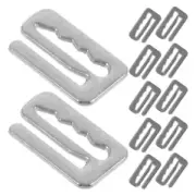 12pcs Barber Cape Clips, Cape Hook Adjusters Barber Strap Clips Barber Cape