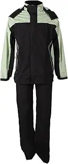 Motorcycle Rain Suit, Water Proof Breathable Cycling Raincoat and Pants Set with Storage Bag, Motorcycle Rain Jacket Set for Bike Riding Hiking Camping