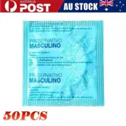 50PCS Latex Condoms Bulk Pack Ultra Thin Extended Pleasure Extra Sex Delay Time