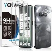 Yenwen Screen Protector for Nothing Phone 2A for Tempered Glass, Pack of 2 Tempered Glass Screen Protector 9H Hardness Protective Glass Anti-Scratch Glass Mobile Phone Film HD Clear Screen Protector