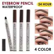 New Microblading EyeBrow Pencil Tattoo Waterproof Stencil Eye Brow Ink Brush Pen
