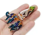 2½" H Squid Glass Octopus Figurine Sealife Crystal Animal Miniature Collectibles