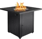 Zeta 1 Propane Fire Pit Table, 50,000BTU Outdoor Gas Fire Pit, 2 in 1 Firepit Ta