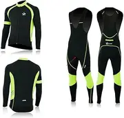 [Spruce] Men's Cycling Jersey + Bib Tights Set