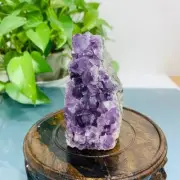284g Natural Amethyst Geode Mineral Specimen Crystal Quartz Energy Decoration