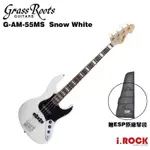 ESP GRASSROOTS G-AM-55MS R SW 電貝斯 白【I.ROCK 愛樂客樂器】