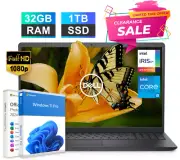 Dell Inspiron 15 Laptop 15.6 Notebook Intel i5 32GB RAM 1TB SSD Win Pro Office