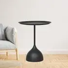 Small Round Side End Table Modern Drink Table for Bedroom NightStand Patio