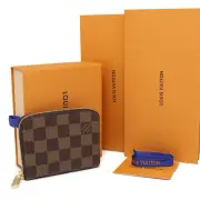 Louis Vuitton Wallet Damier Zippy Coin Purse Direct Store Purchase N63070 Case