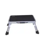 Step Stool Portable Folding Metal Foot Stool Compact One Step Ladder for Kitchen
