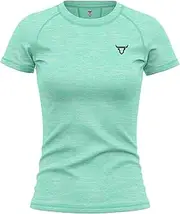 [TORO ACTIVA] Women's Short Sleeve Quick Dry Fit Active T-Shirts Moisture Wicking Athletic Round Neck Gym Tee Exercise Yoga Ladies Tops