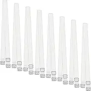 [Lystaii] 4 Pair Clear Bra Straps Invisible Transparent Shoulder Bra Strap Replacement