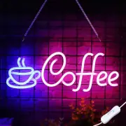 Coffee Business Open Signboard LED Neon Sign Light USB powered W/ Switch