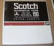 SCOTCH 190 1/4 reel to reel tape - 1800 ft 7"- SEALED NOS -