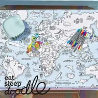 在飛比找蝦皮購物優惠-【白芷北歐雜貨🐦】現貨🌻eatsleepdoodle世界地圖