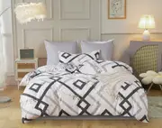 Ashwin Queen Size Quilt/Doona/Duvet Cover Set M458